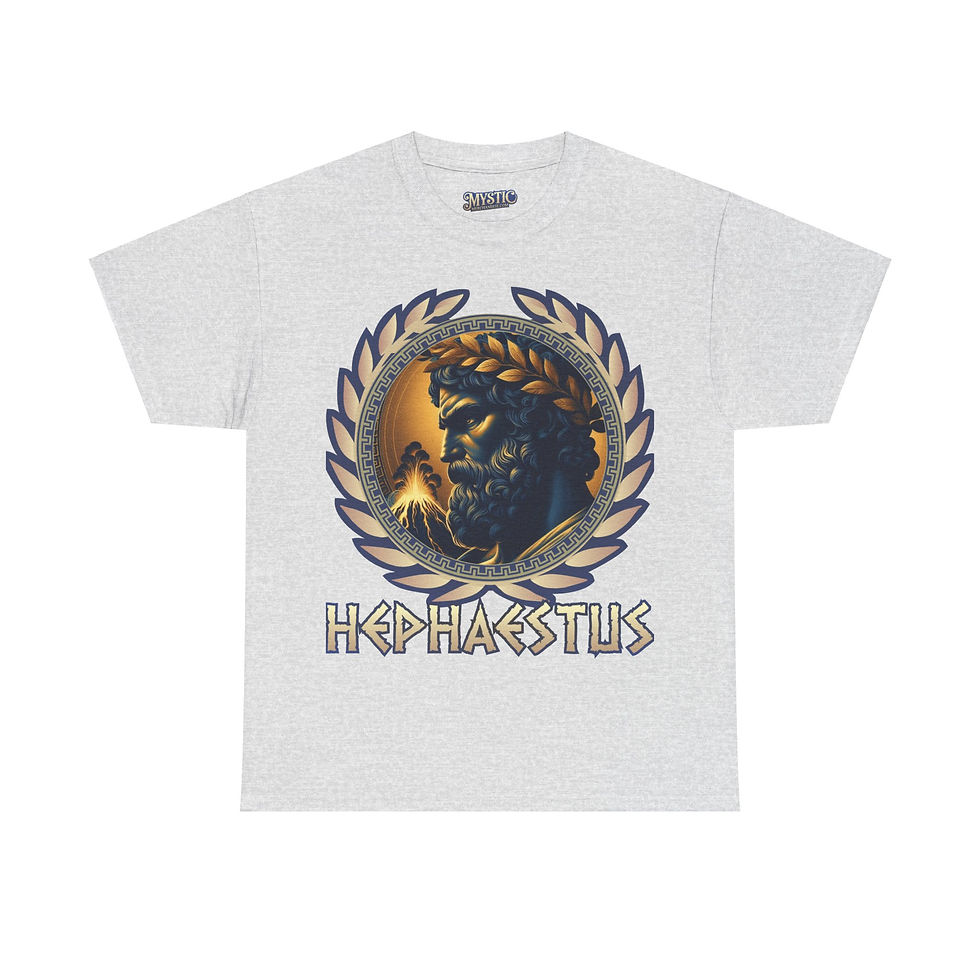 Thumbnail: Hephaestus Tee - Unisex Heavy Cotton Tee - T-shirt Greek Olympic God Goddess