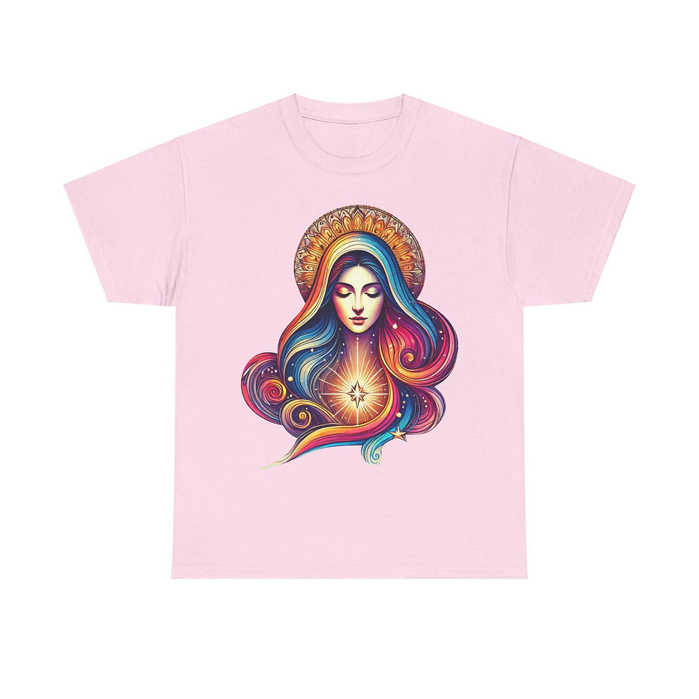 Thumbnail: Virgin Mary Tee - Unisex Heavy Cotton Tee - T-shirt 