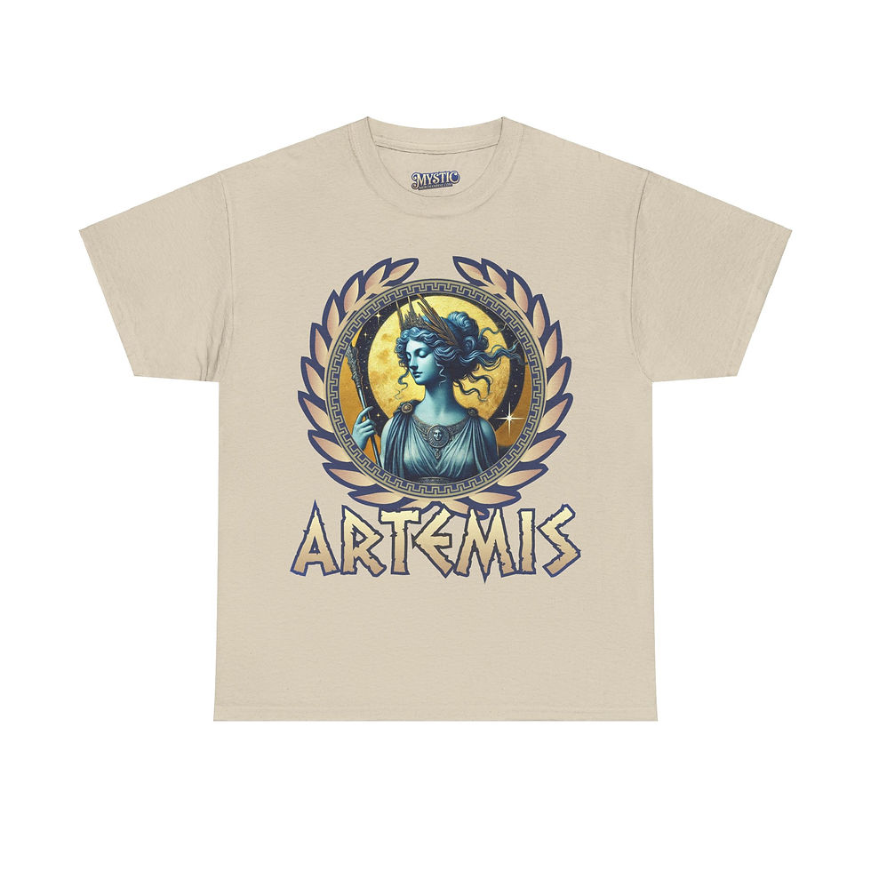 Thumbnail: Artemis Tee - Unisex Heavy Cotton Tee - T-shirt Greek Olympic God Goddess