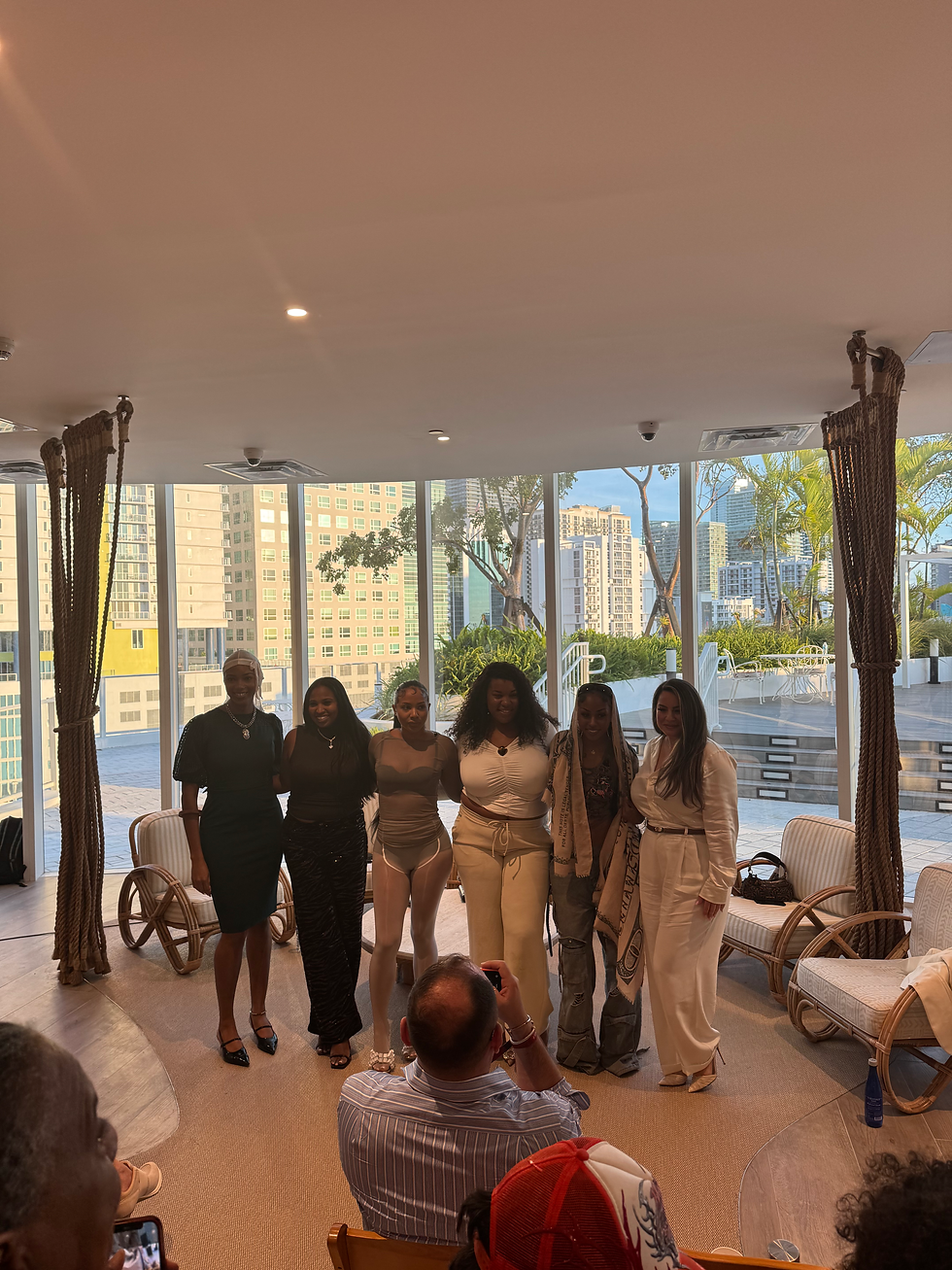 A group of people standing together