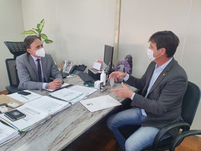 Deputado Clair Kuhn trata sobre obras em rodovias com secretário Costella