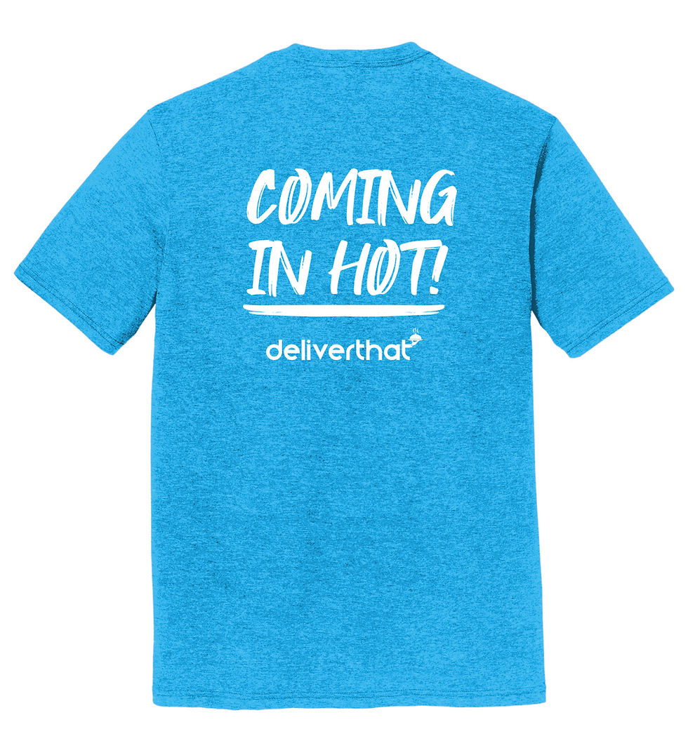 الصورة المصغرة: Coming In Hot! Blue Unisex T-Shirt