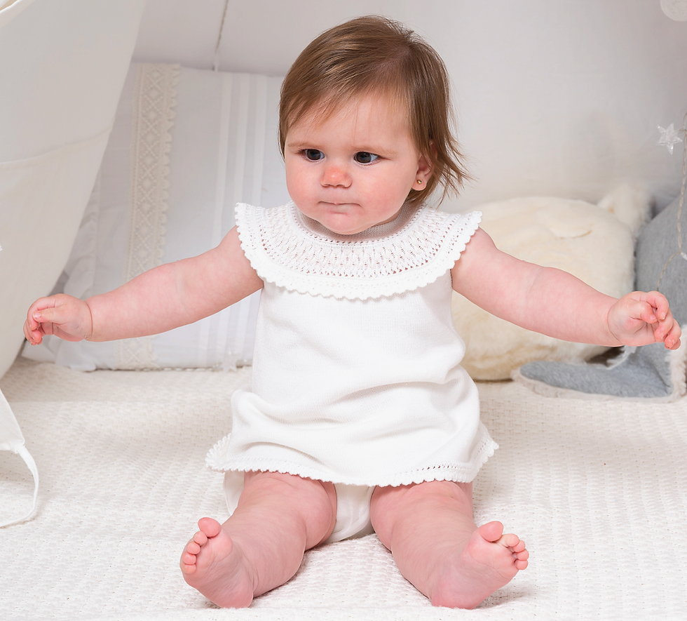 Knit White Dress