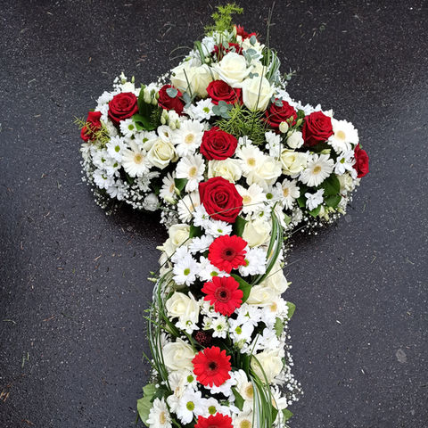 Croix blanche et rouge