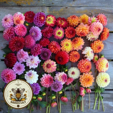 Double Extreme Dahlia Seeds, Dahlia Variabilis DH0720