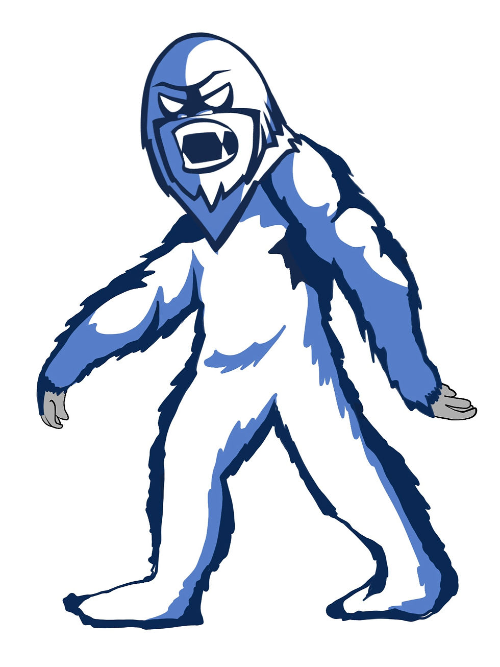 Yeti Mascot Erie Prep Academy