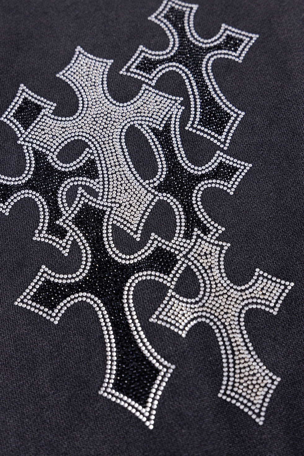 サムネイル： 【SUPPLIER / サプライヤー】Multiple Cross Rhinestone Zip Hoodie