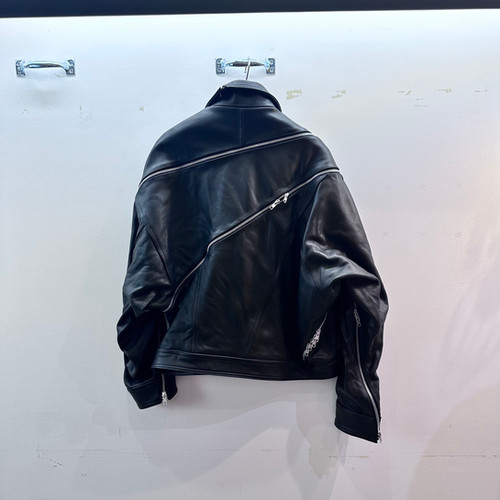 doublet/ダブレット】FILLETED ZIP LEATHER JACKET | ABSURD