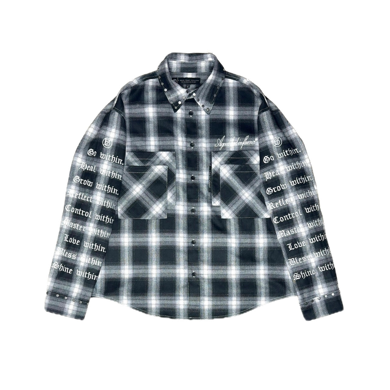【a good bad influence / アグッドバッドインフルエンス】CHECKER WITHIN SHIRT