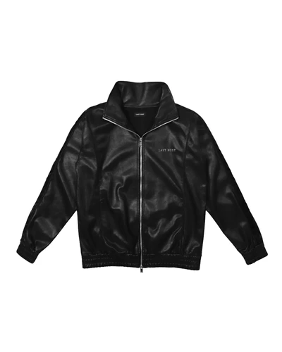 LAST NEST / ラストネスト 】Faux Leather Track Jacket | ABSURD