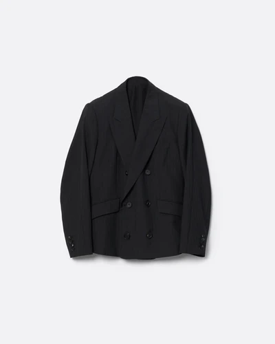 SUBLATIONS/サブレーションズ】STRIPE WOOL DOUBLE BREASTED JACKET