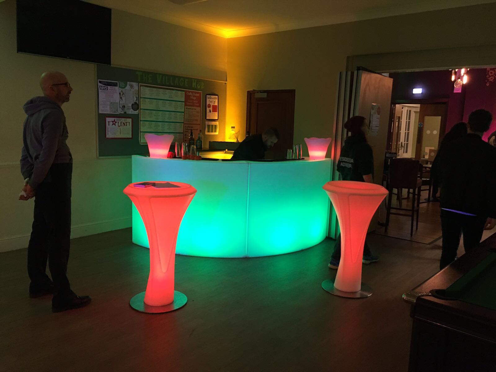LED Poseur Table Hire Stunning LED Glowing Illuminated Table Hire