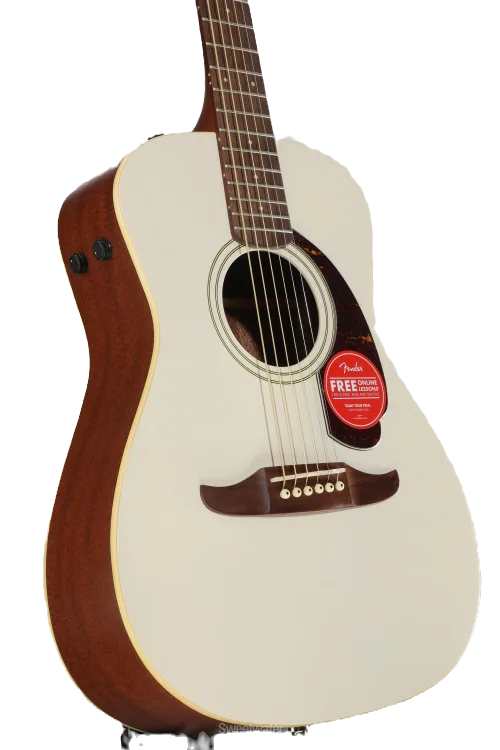 Fender Malibu Player Acoustic-electric Guitar - Olympic White
