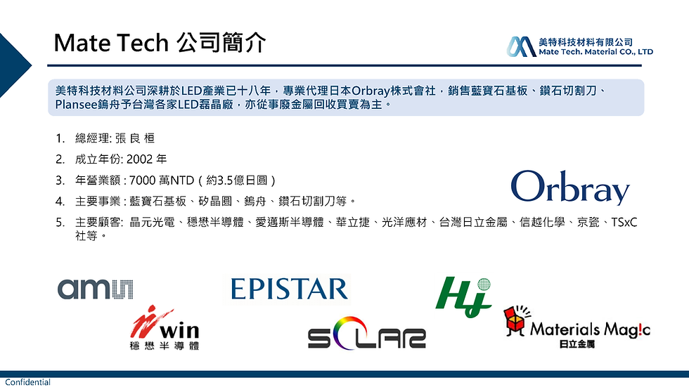 美特科技公司簡介