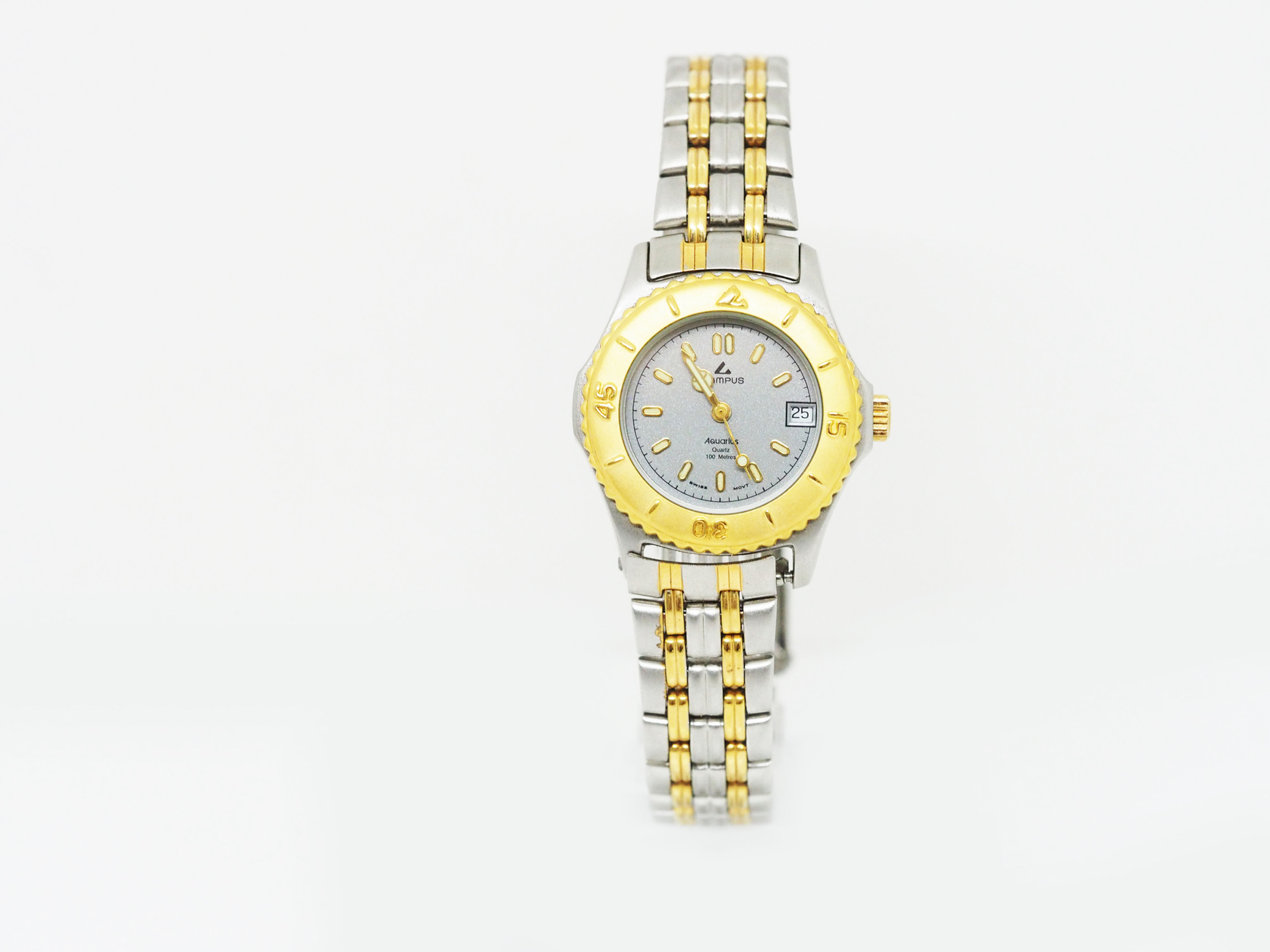 CAMPUS Sports Classic with date grey/gold/bi-colour CA5938STG front view