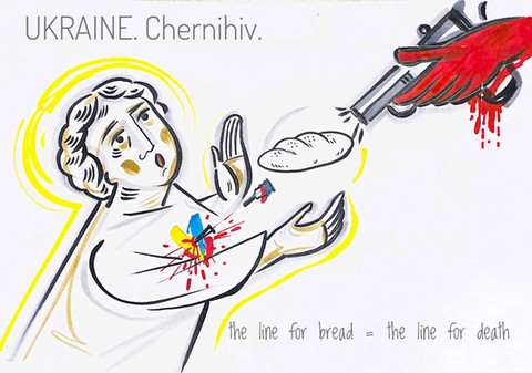16.03.2022. Черга по хліб=черга на смерть