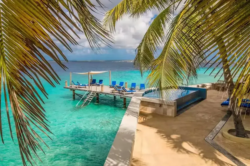 Uitzicht vanuit een Hotel op Bonaire