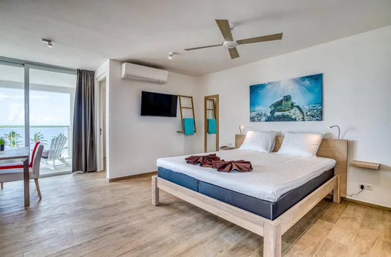 Een hotelkamer bij Chogogo Bonaire