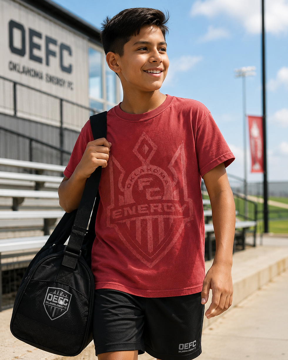 Thumbnail: OEFC DISTRESSED CREST TEE YOUTH - Next Level