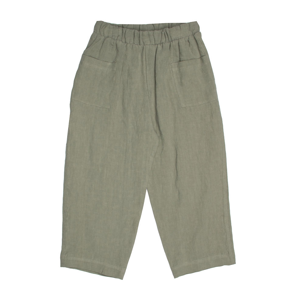 Thumbnail: Ramie Exotic Green  Kids Set