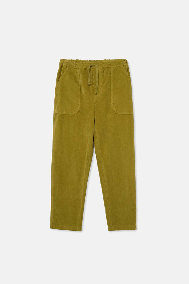 Comfort Pinwale Corduroy Pants- Green