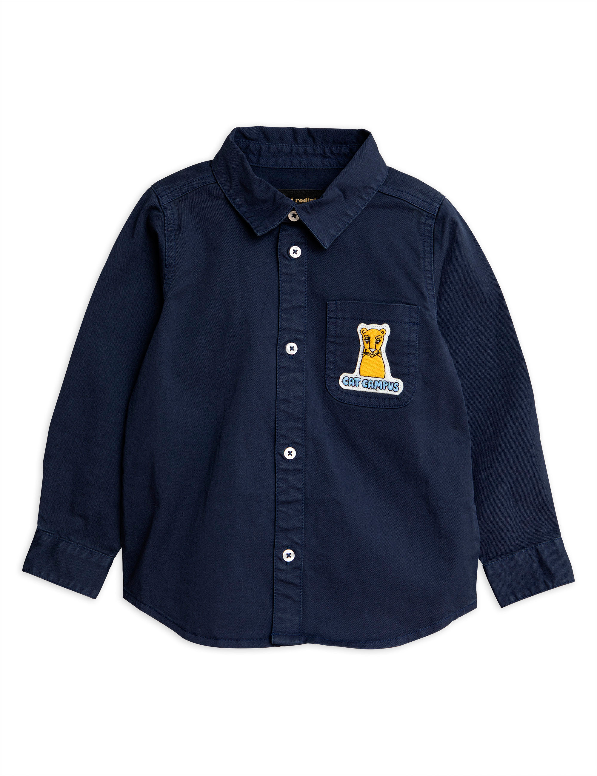 Cat Campus Woven Shirt- Navy