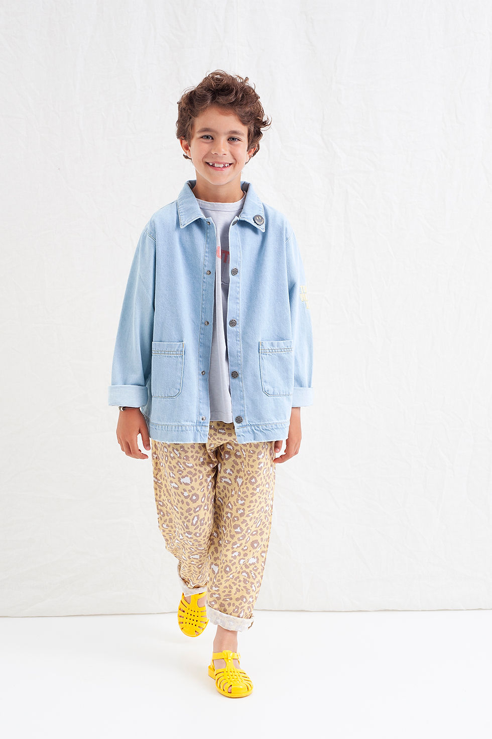 Thumbnail: Embroidered Jeans Jacket Tocoto