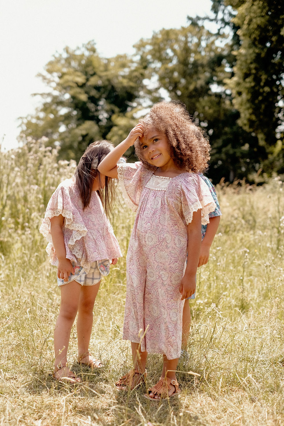 Overalls Irene Pink Daisy Garden