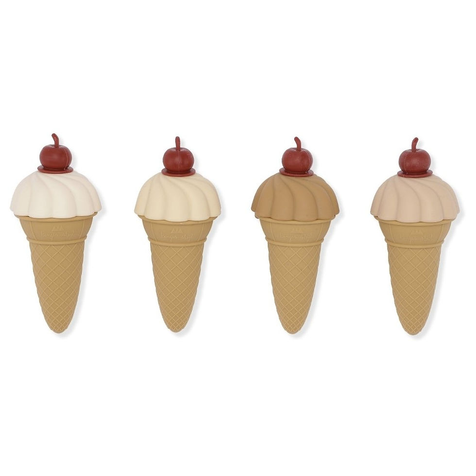 Thumbnail: 4 Pack Silicone Ice Cream Moulds