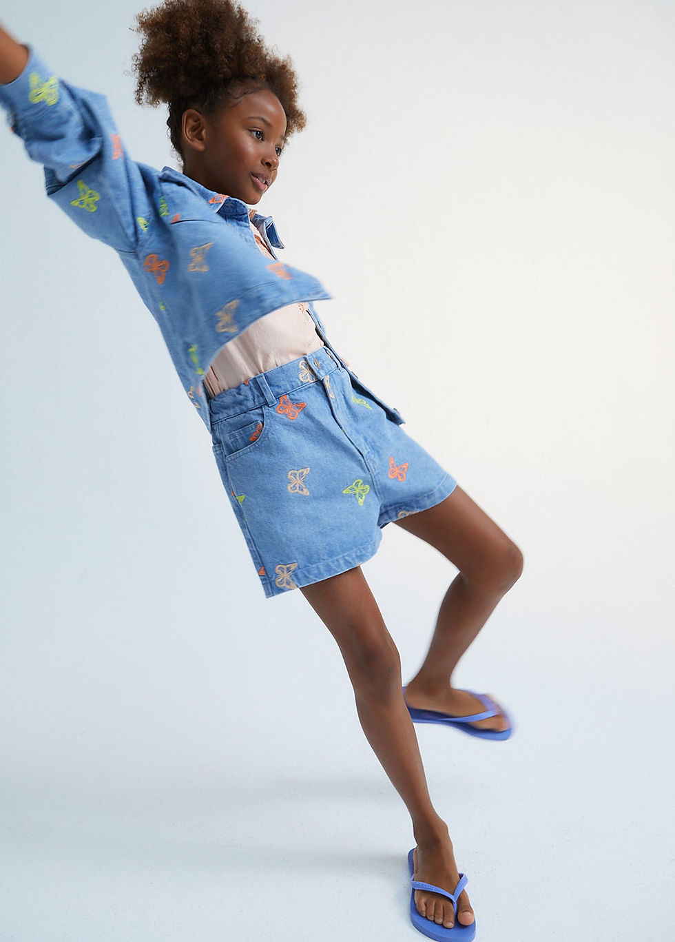 Thumbnail: Burbank Denim Jacket With Burbank Short