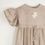 Thumbnail: Organic Embroidered Yoke Brown Dress