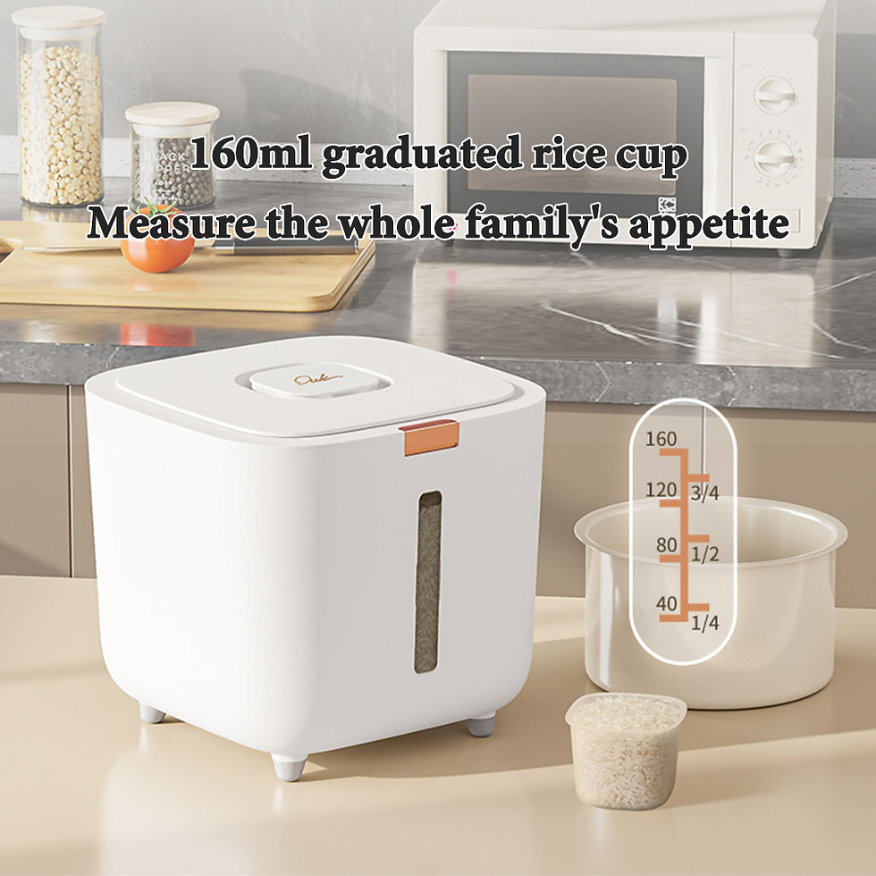 Thumbnail: Insect Proof Moisture Proof Rice Box Grain Sealed Jar Kitchen Container 5/10KG S