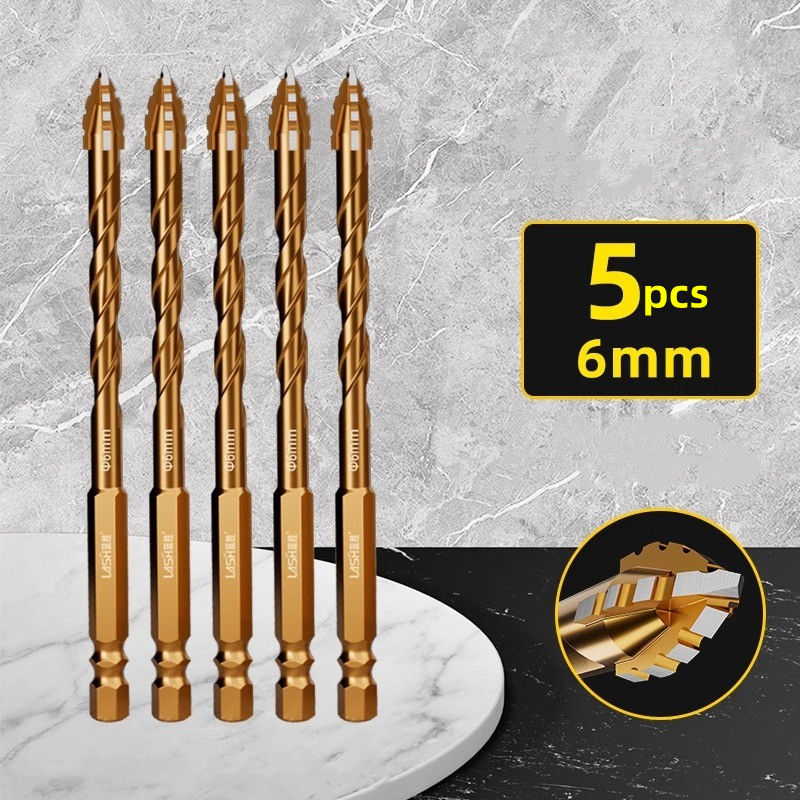 Thumbnail: Upgraded four-edged sawtooth drill bit for tile drilling and concrete special el