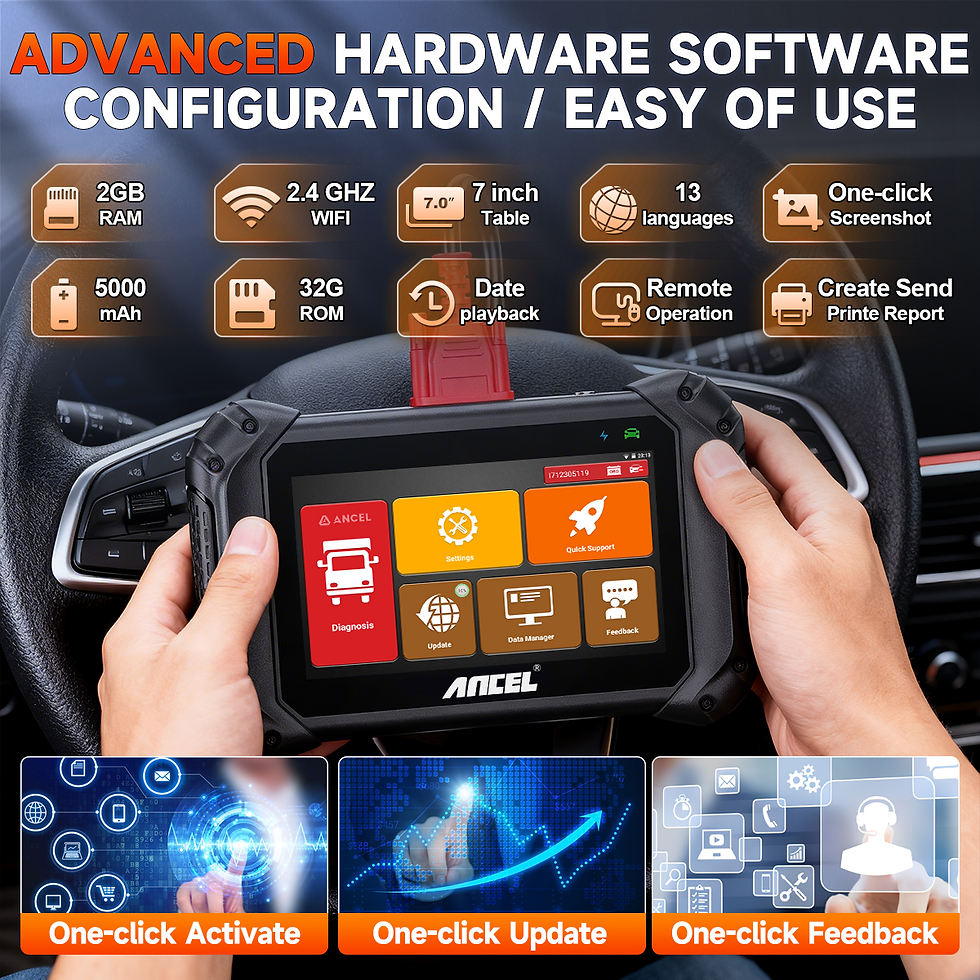Thumbnail: ANCEL V5 HD Heavy Duty Truck Diagnostic Tool Bi-Directional Control Full System 