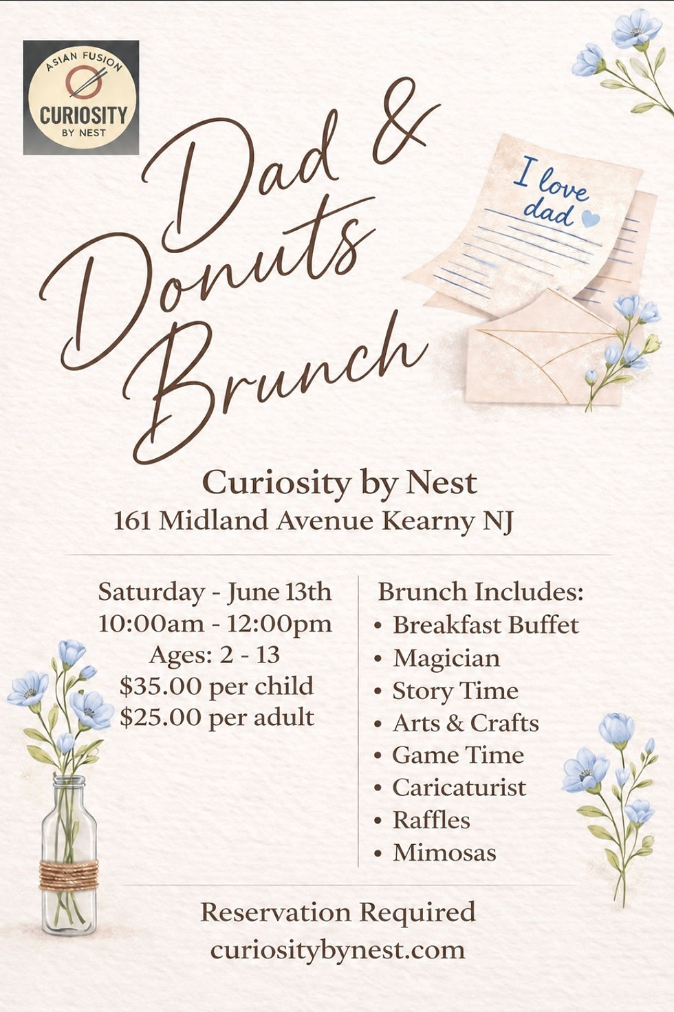 Dad and donuts brunch