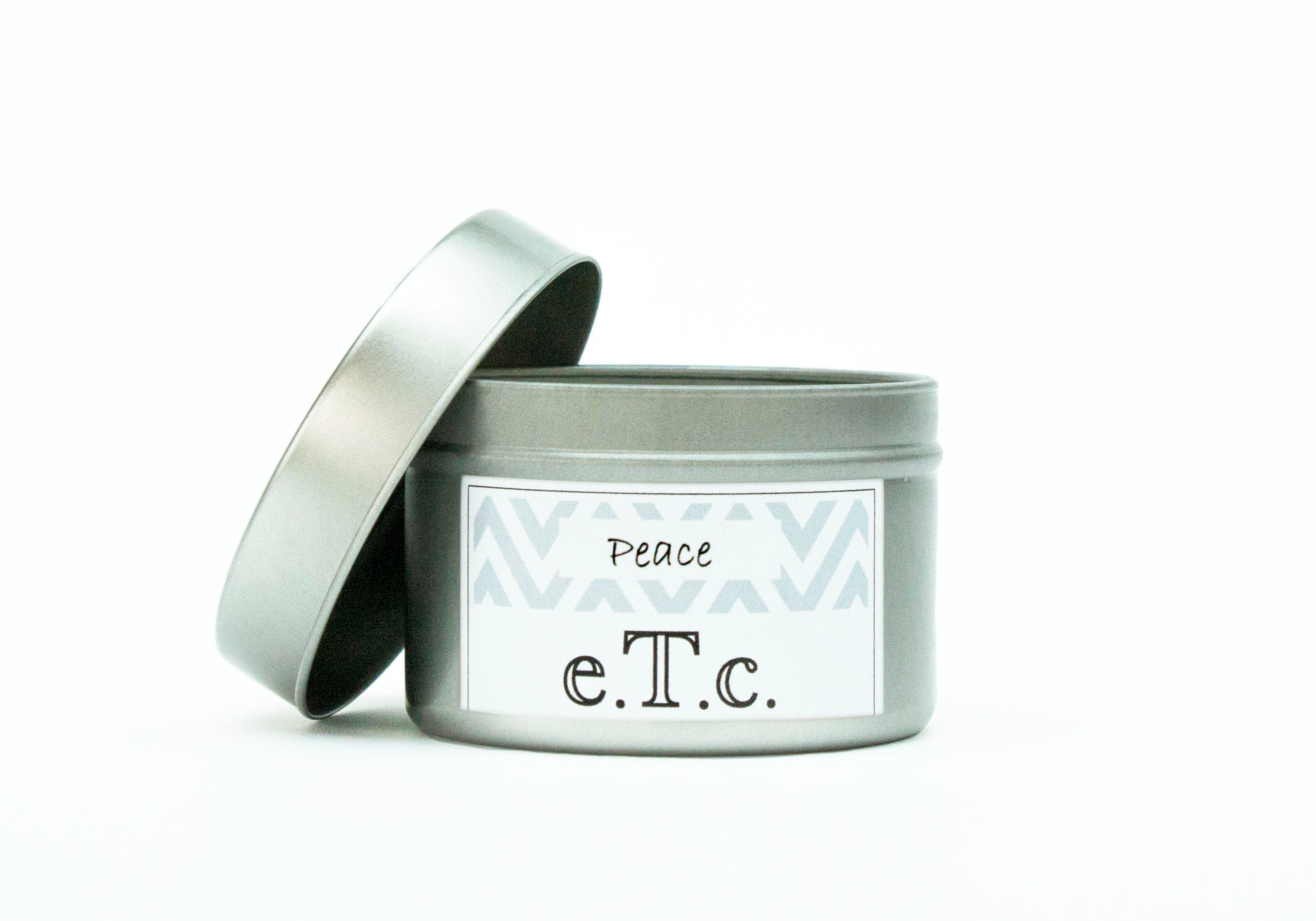 Peace Tin Candle