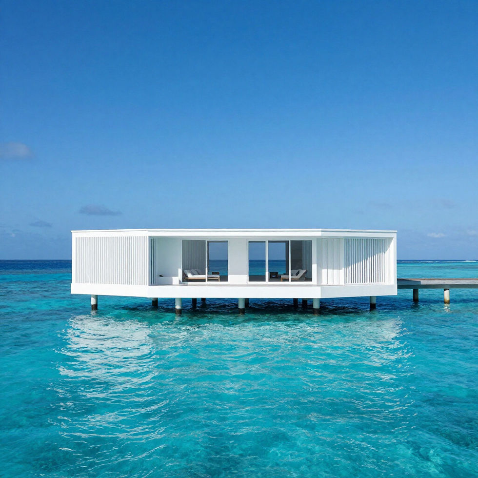 Luxury overwater villa in Maldives, island sanctuary travel