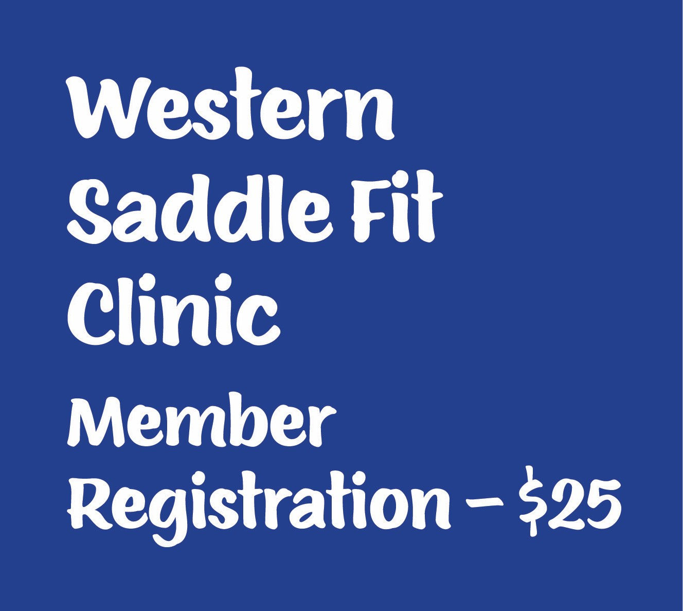 Western Saddle Fit Registration - Member