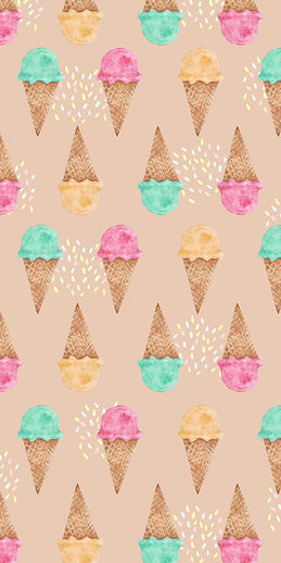 Ice Cream Bonanza Beach Towel Pale Orange.jpg