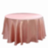 Dusty Rose Satin Tablecloth (120)