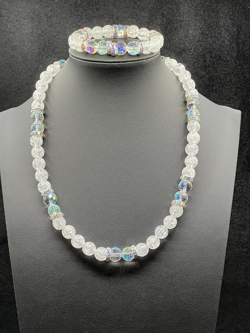Thumbnail: Cracked Ice Necklace Set