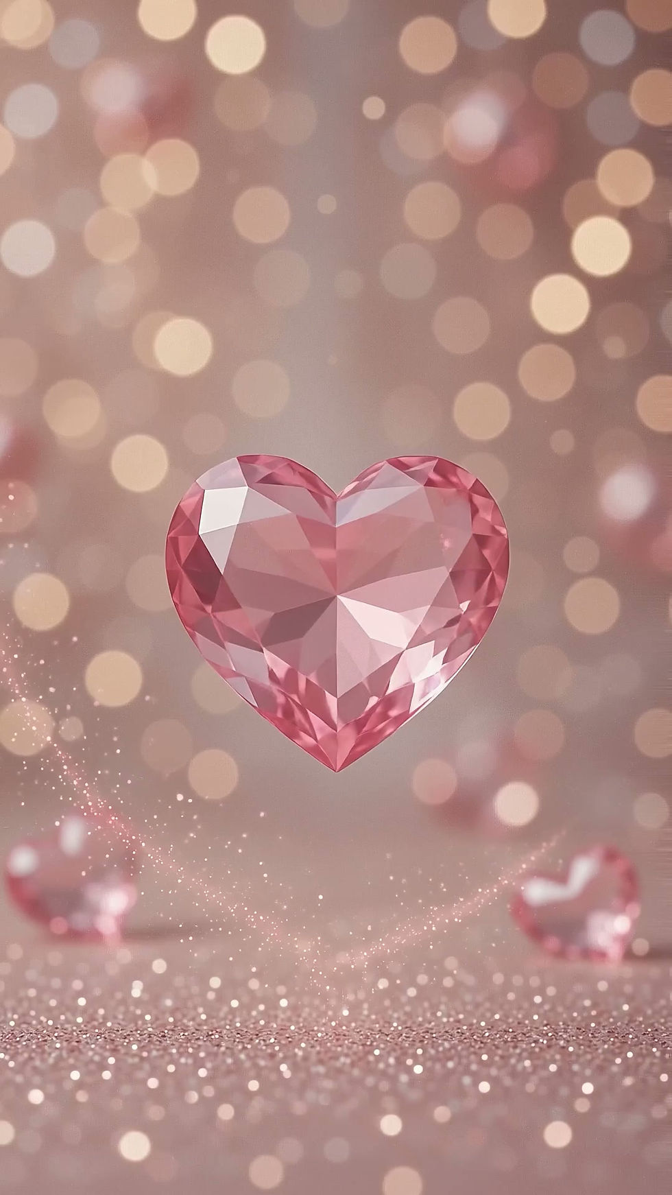 Thumbnail: Pink Heart Gem Link Chain