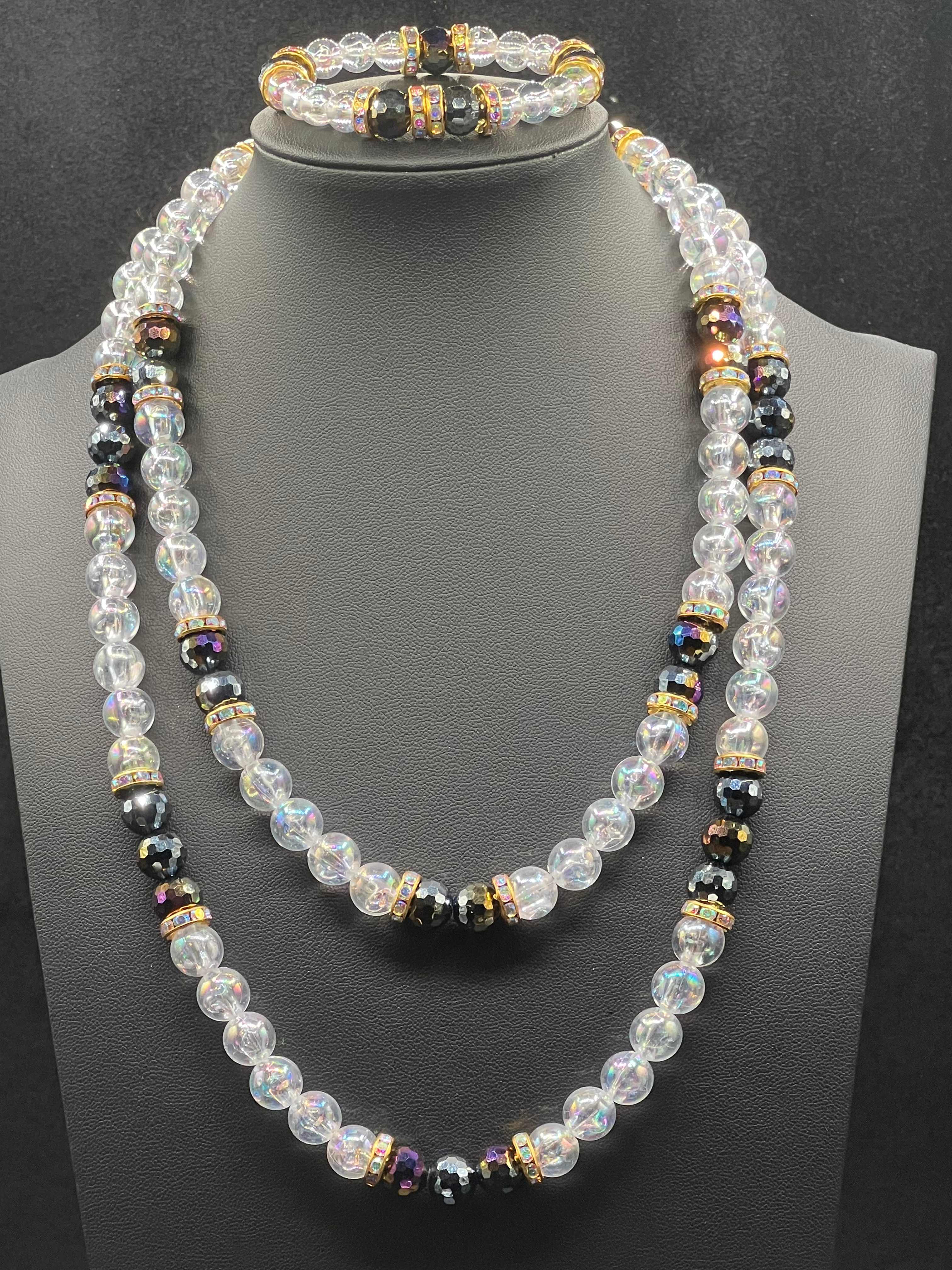 Blackout Holographic Necklace Set