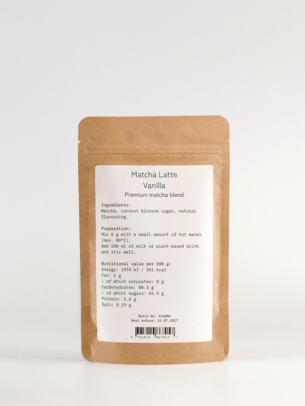Miniatiūra: Vanilla Matcha Latte