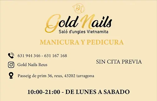 Goldnails_reus, salón de uñas, Reus, España