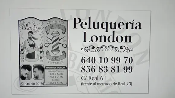 London barber shop, barbería, Ceuta, España
