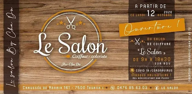 Le Salon, salon de coiffure, Tournai, Belgique