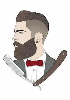 Javier Molina The Barber, barbería, Huelva, España