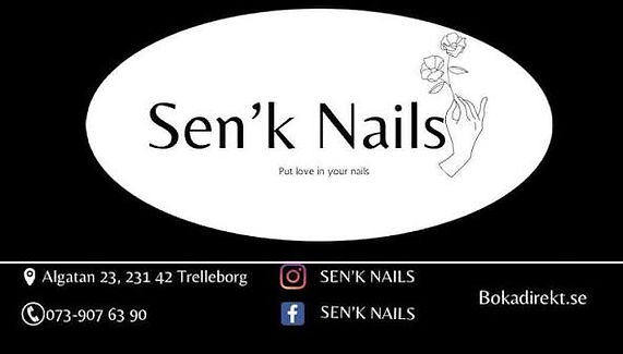 Sen'k Nails, nagelsalong, Trelleborg, Sverige