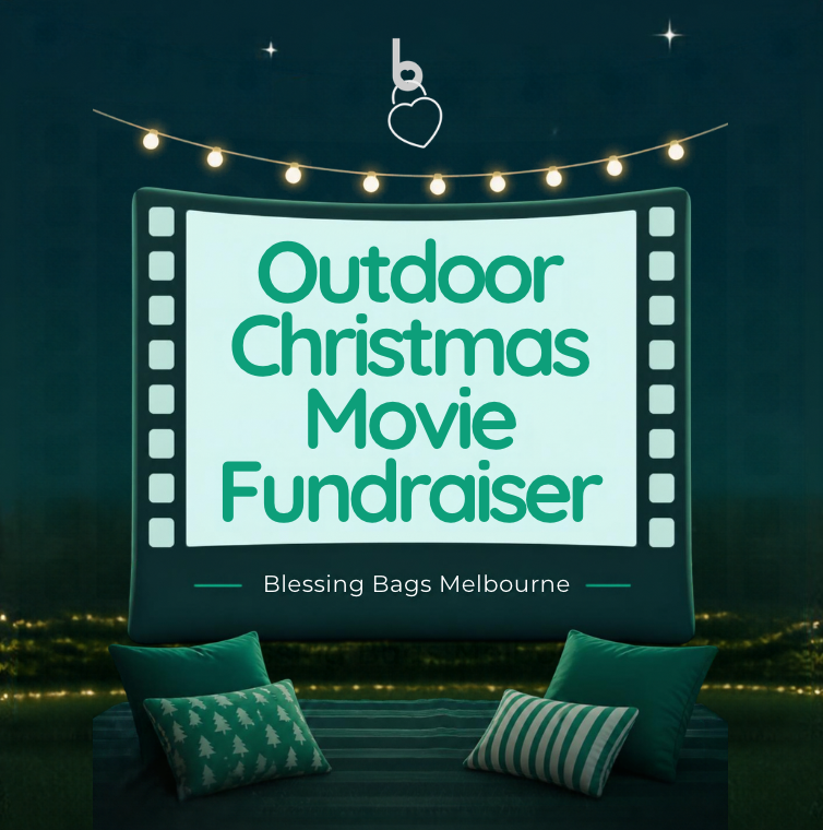 Blessing Bags Outdoor Movie Christmas Fundraiser